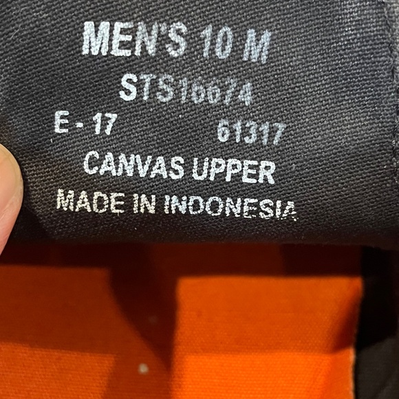 Sperry Men's Black Canvas Topsider - Size 10 - Picture 6 of 6